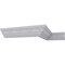 Ekena Millwork 4 3/4"H x 4 3/4"P x 6 3/4"F x 94 1/2"L Wakefield Crown Moulding MLD04X04X06WA - alternate 9